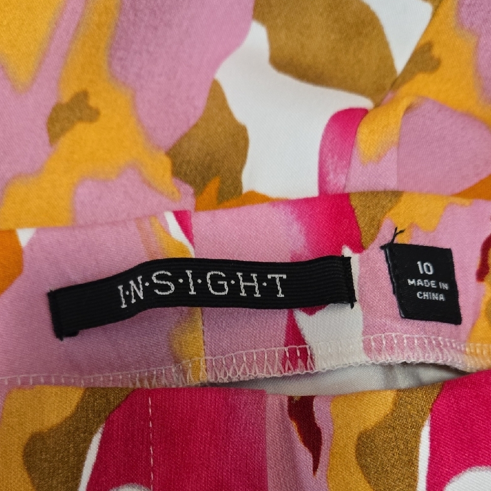 Insight:Floral Printed Cropped Pants Women’s Size 10‎ Trouser - Picture 5 of 6
